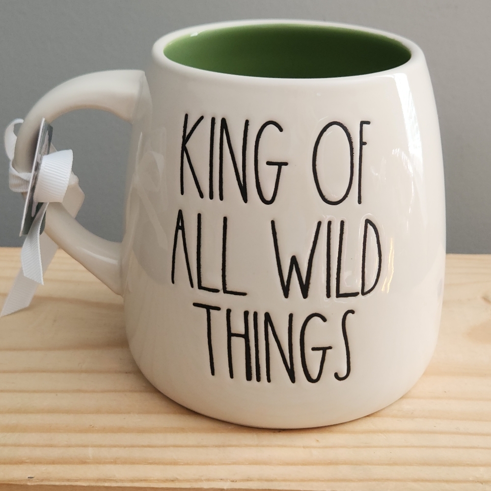 Rae Dunn Double-sided King of All Wild Things Ceramic Mug NWT - Picture 3 of 12